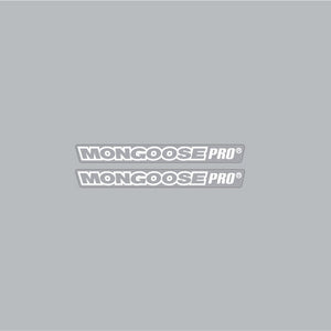 Mongoose PRO - Mid school Crank WHITE OUTLINE decals