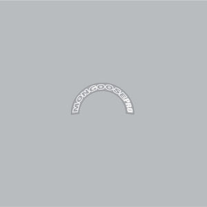 Mongoose PRO - Mid school Stem cap and threadless cap decals WHITE decal