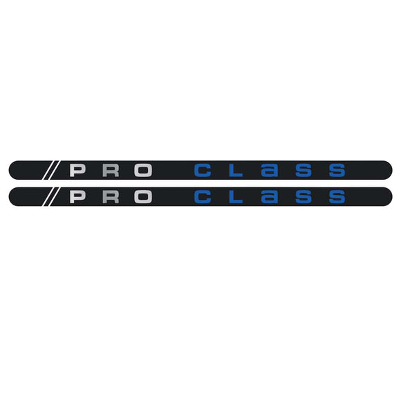Mongoose Pro Class - Flight crank decal set - blue/black/chrome version