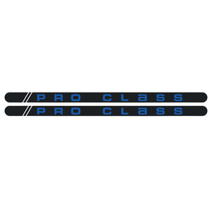 Mongoose Pro Class - Flight crank decal set - blue/chrome version