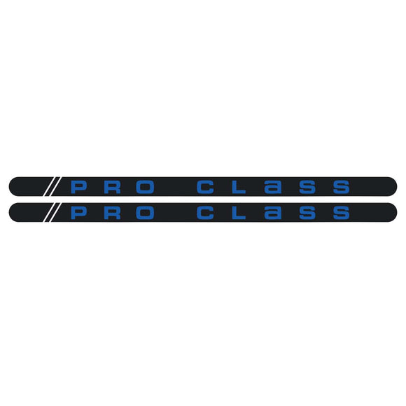 Mongoose Pro Class - Flight crank decal set - blue/chrome version