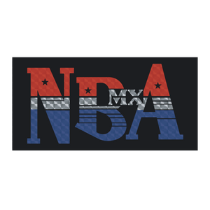 NBmxA (National Bicycle Association) RWB prism decal