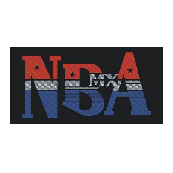 NBmxA (National Bicycle Association) RWB prism decal