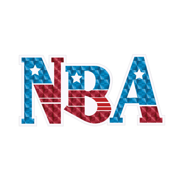 NBA (National Bicycle Association) logo decal - RWB prism