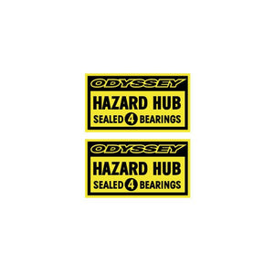 Odyssey - Hazard Sealed 4 bearings hub decals