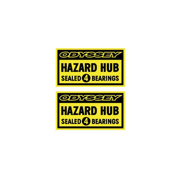 Odyssey - Hazard Sealed 4 bearings hub decals