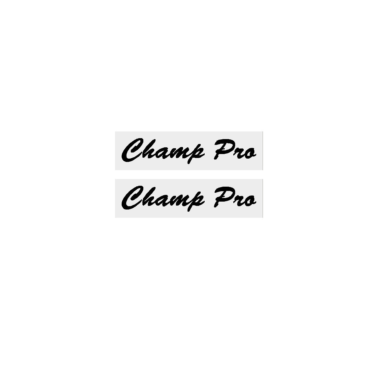 Profile - Champ Pro - CLEAR - model decals | BMX Products USA
