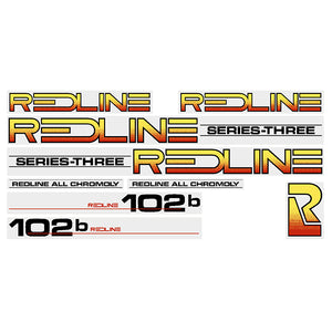 1984 Redline 102b Series-Three (BLACK) decal set