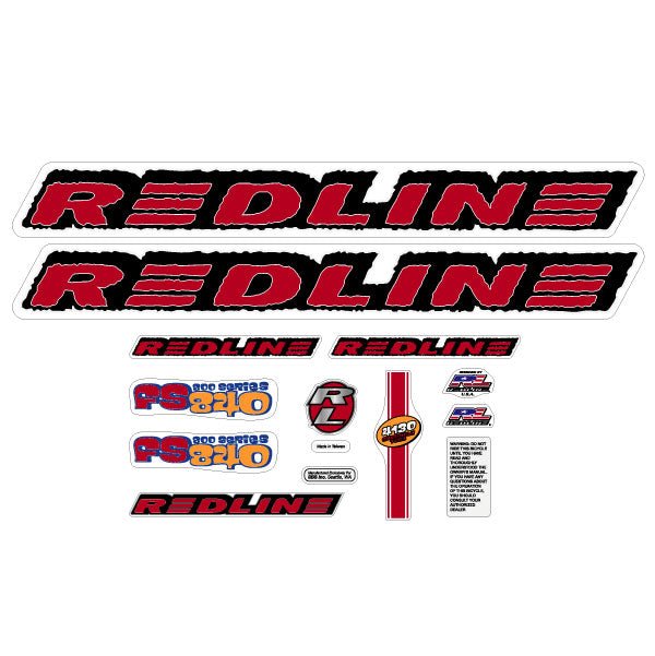 1999 Redline - FS840 for Chrome frame - Decal set | BMX Products USA