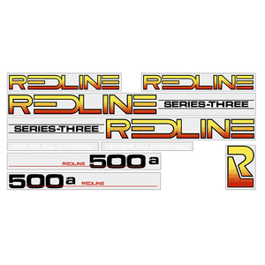 1984 Redline 500a  Series-Three (BLACK) decal set