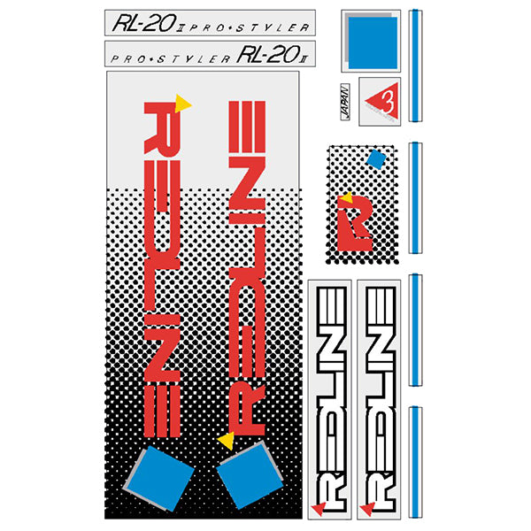 BMX REDLINE フレームステッカー新品未使用 1985 Redline - RL-20II for White frame Decal set | BMX