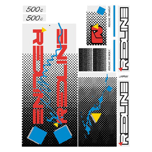 1986 Redline - 500C for white frame Decal set