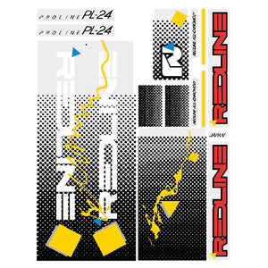 1986 Redline - PL-24 for red frame Decal set