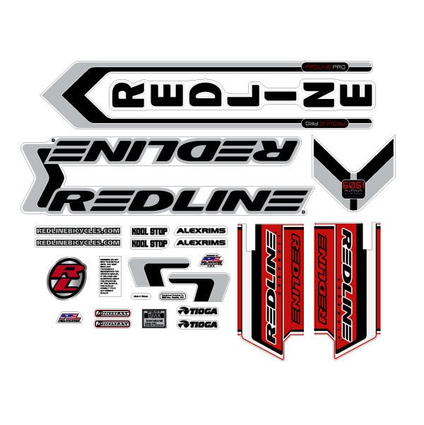 2003 Redline - Proline Pro Decal set for red frame | BMX Products USA