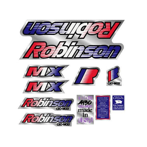 1992 Robinson - MX decal set - on chrome