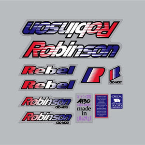 1992 Robinson - REBEL decal set - on clear