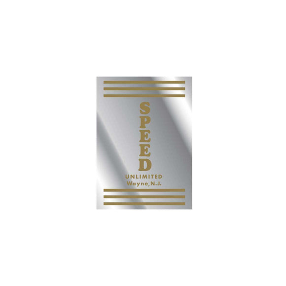 Thruster - Speed unlimited Head Tube - GOLD on chrome decal