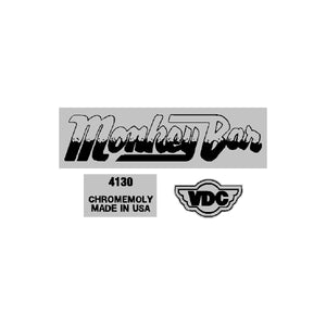 VDC Monkey Bar decals - on clear