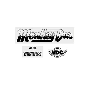 VDC Monkey Bar decals - on clear