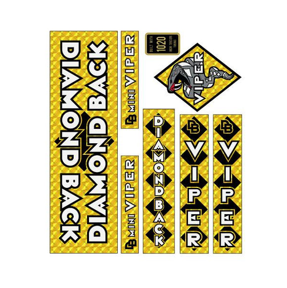 1983 Diamond Back - MINI Viper - Gold PRISM decal set