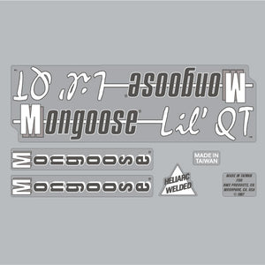 Mongoose - 1987 Lil' QT decal set