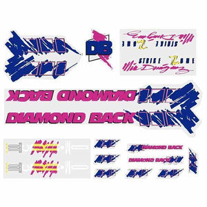 1988 Diamond Back - Strike Zone Mike Dominguez Db Decal Set Old School Bmx Decal-Set