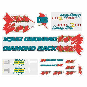 1988 Diamond Back - Strike Zone Woody Itson Db Decal Set Old School Bmx Decal-Set