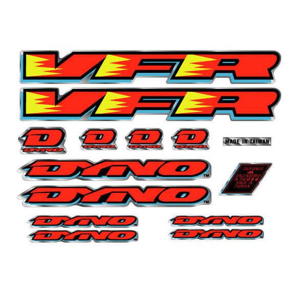 1993 DYNO - VFR for chrome frame decal set