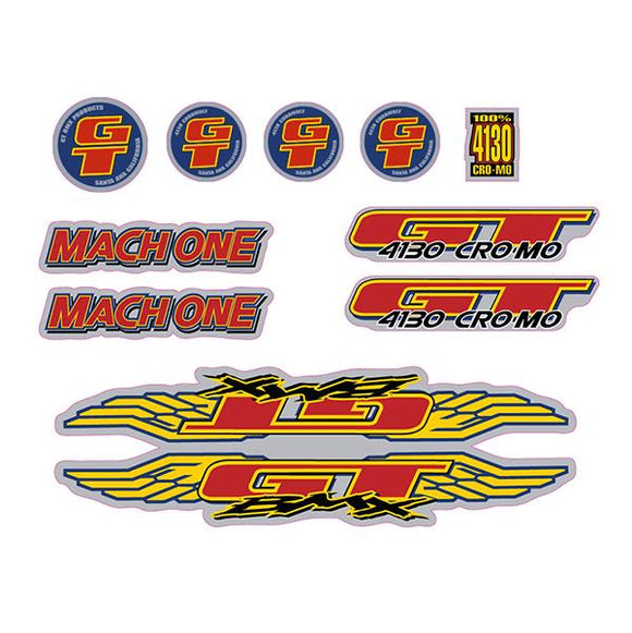 1996 GT BMX - Mach One - Chrome decal set