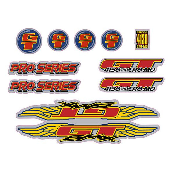 1996 GT BMX - Pro Series - Chrome decal set