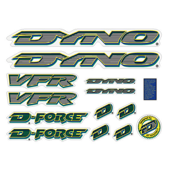 1997 DYNO - VFR for green frame decal set