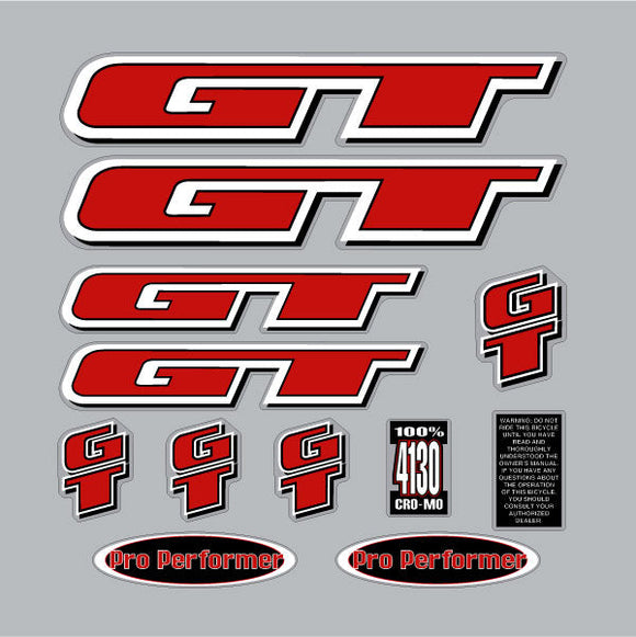 Gt pro sales performer stickers
