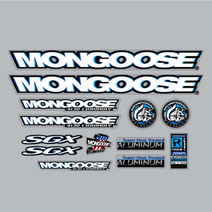 1997 Mongoose - SGX - Polished frame - Decal set