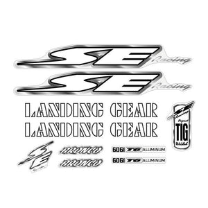 1997 SE Racing - Bronco decal set - black/white/chrome on clear