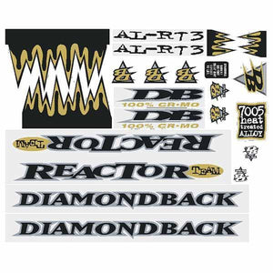 1997 Diamond Back - Reactor Team Db Decal Set Old School Bmx Decal-Set