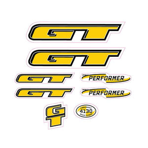 1998 GT BMX - Pro Performer - decal set for chrome frame