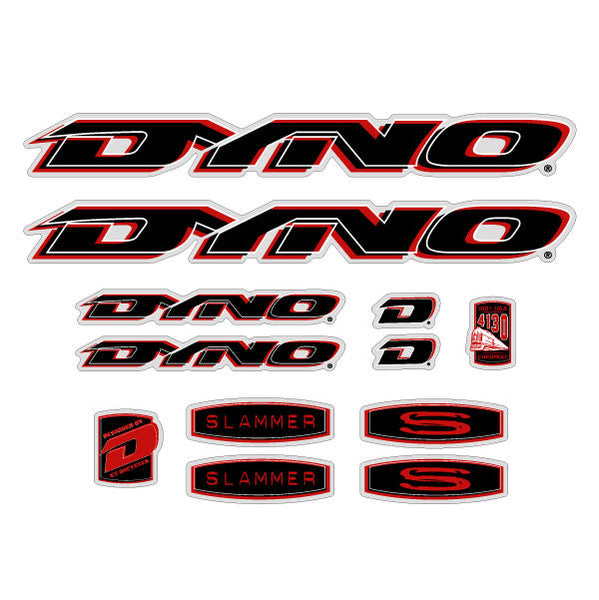 1998 DYNO - Slammer decal set - for chrome frame | BMX Products USA