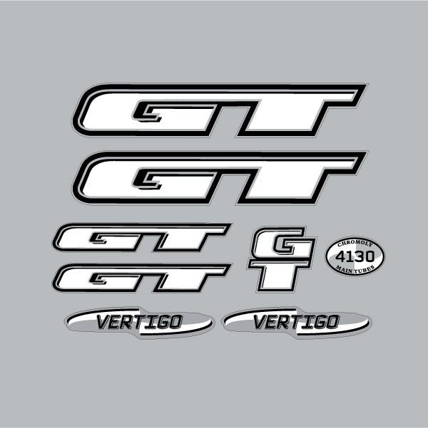 1998 GT BMX - Vertigo for blue frame - decal set | BMX Products USA