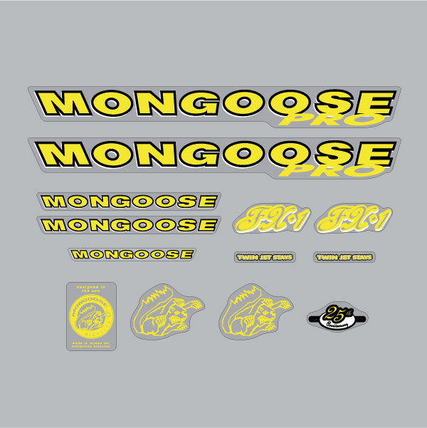 1999 Mongoose FX1 Decal set