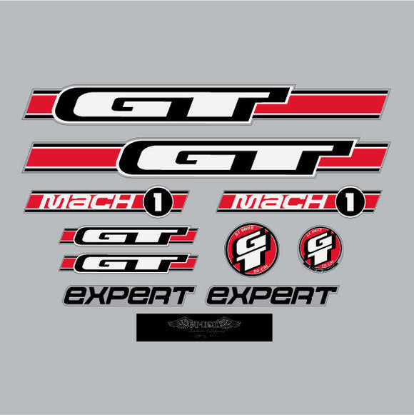 2003 GT BMX - Mach One Expert - Clear decal set