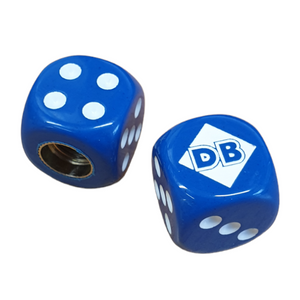 Diamond Back BMX Dice Tire Valve Caps (Pair) - Blue