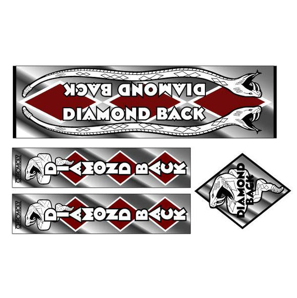Diamond Back - 1978 Chrome decal set