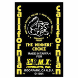 1984 Mongoose - Californian decal set - orange/yellow