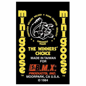 1984 Mongoose - Minigoose decal set
