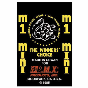 1985 Mongoose - M1-Mini decal set