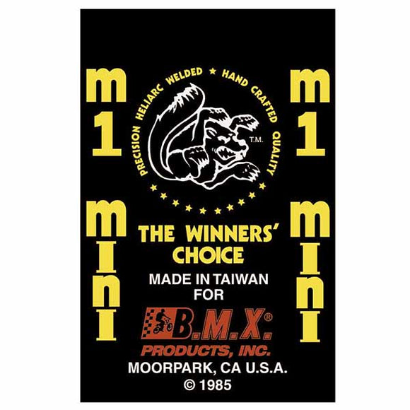 1985 Mongoose - M1-Mini decal set