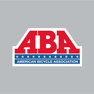 ABA - plate decal on white