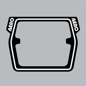 AERO - Mesh Raceplate DECAL ONLY - BLACK