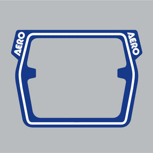 AERO - Mesh Raceplate DECAL ONLY - BLUE