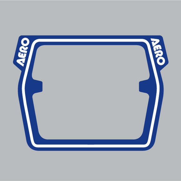 AERO - Mesh Raceplate DECAL ONLY - BLUE